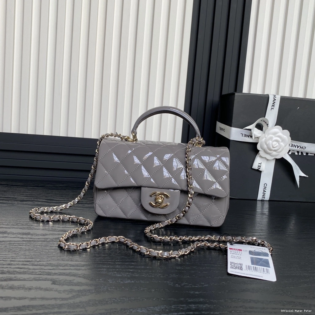 Hyper Peter CHANEL Handbag With Mini Top Handle CHANELassic 0805